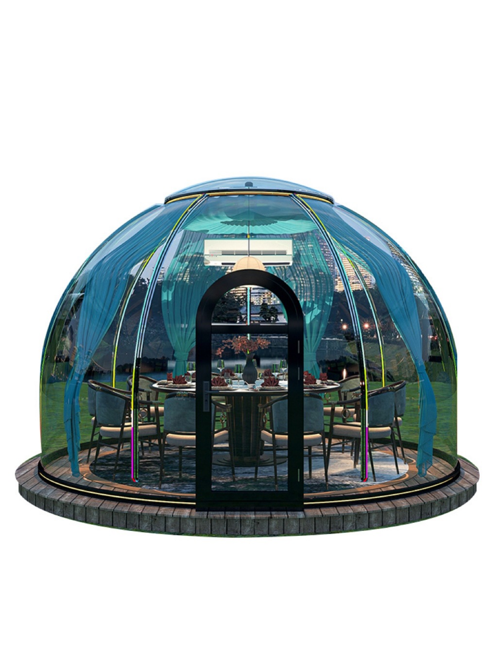 Transparent Dome Bubble House, - Outdoor Camping Exhibition 评论和价格