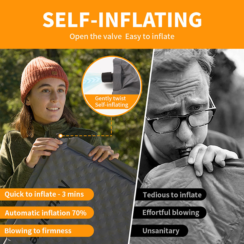 Naturehike D01 Self-inflating  - Outdoor Camping Rugs 评论和价格