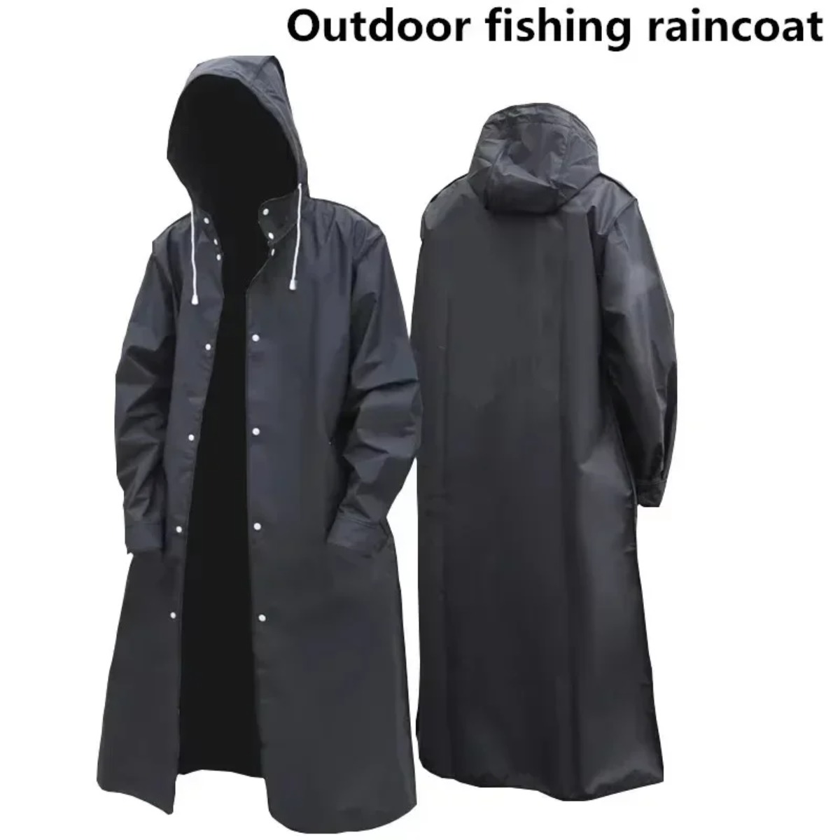 Fashionable Waterproof Hooded  - Camping Rain Poncho 评论和价格