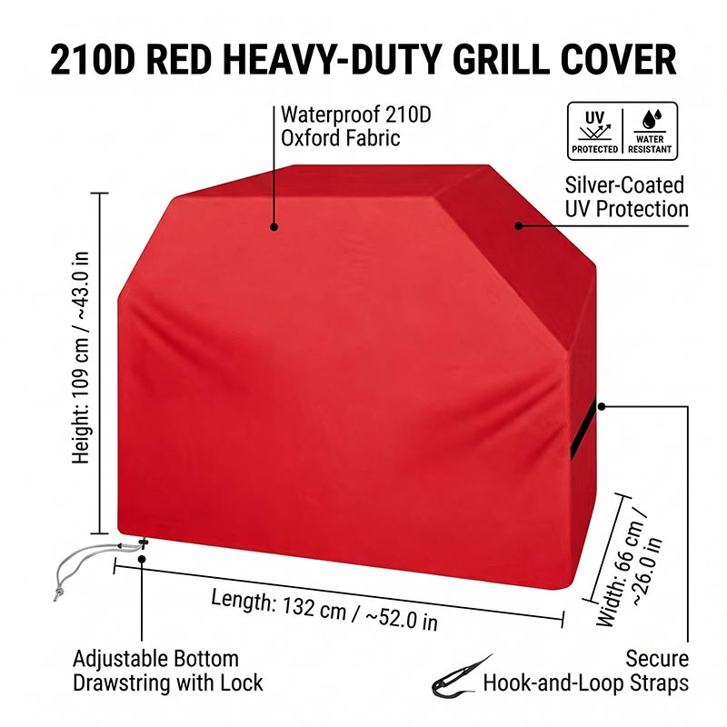 210D BBQ Cover Dustproof Water - Outdoor Camping Trolley 评论和价格