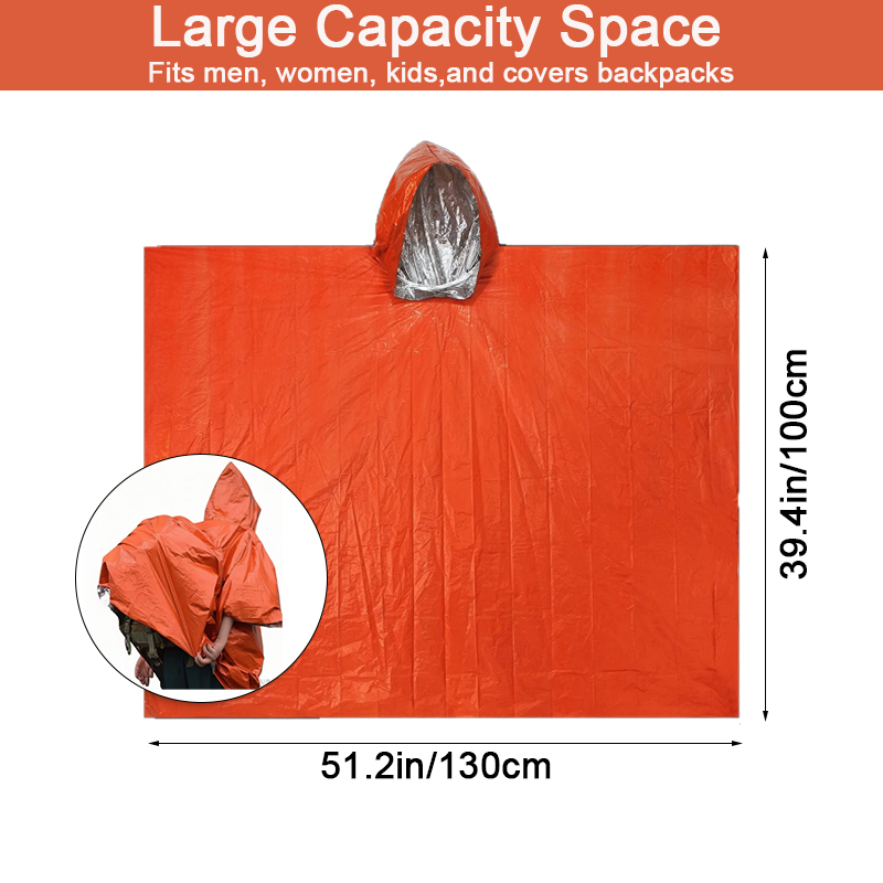 SSUNTAK Emergency Survival Rai - Camping Rain Poncho 评论和价格