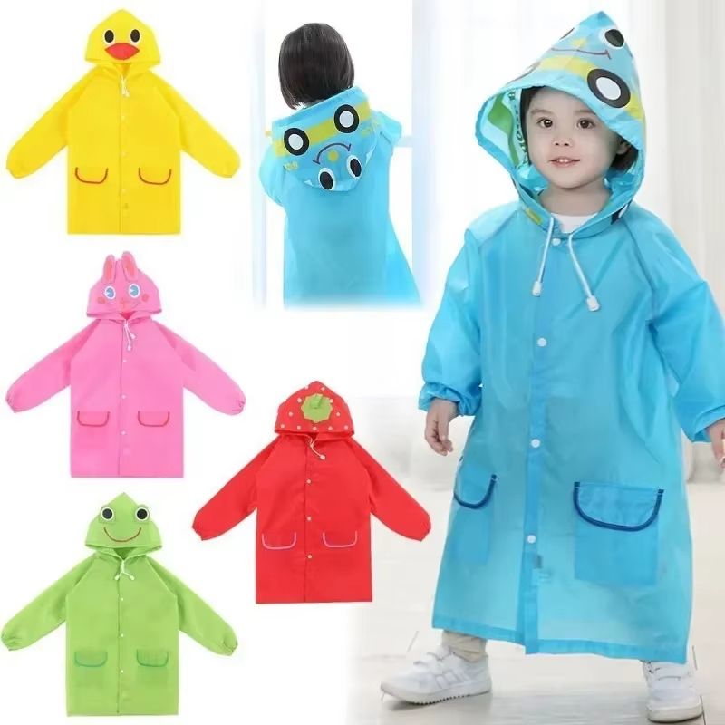 Kids Raincoat Cartoon Animal S - Camping Rain Poncho 评论和价格