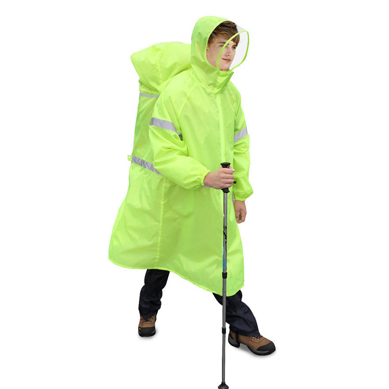Unisex Reflective Outdoor Clim - Camping Rain Poncho 评论和价格