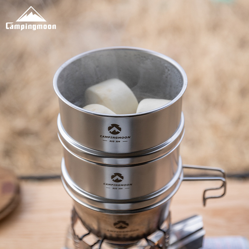 CAMPINGMOON 600ml Stainless St - Outdoor Camping Dining Set 评论和价格