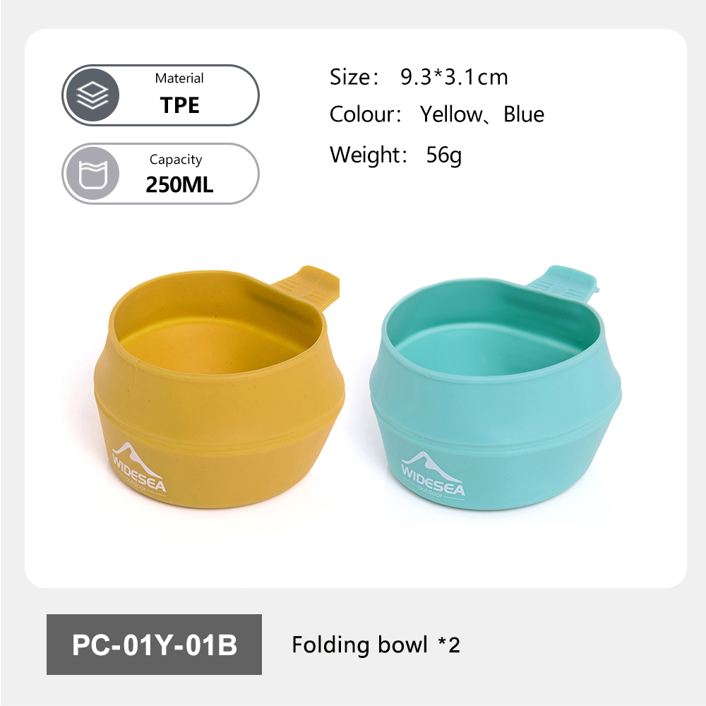 Widesea Camping 250ml Soft Fol - Outdoor Camping Dining Set 评论和价格
